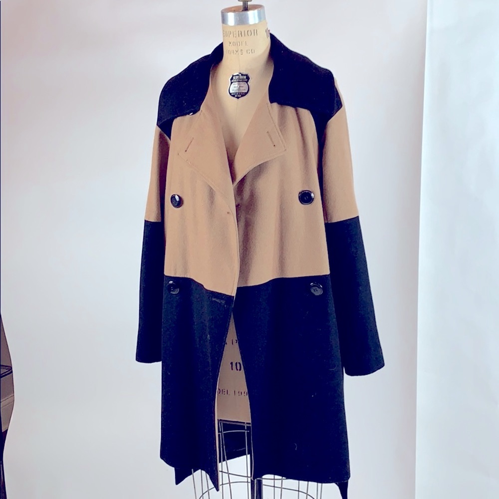 Asos Camel/Black Coat